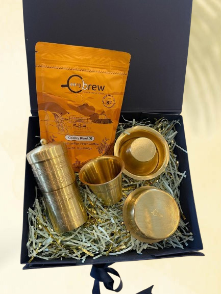Traditional South Indian coffee gift set